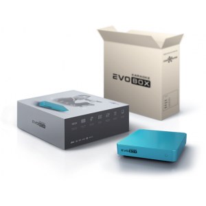 Комплект: караоке-система Evobox + 2 радиомикрофона AKG