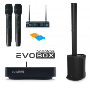 Караоке система Evobox с микрофонами и акустикой